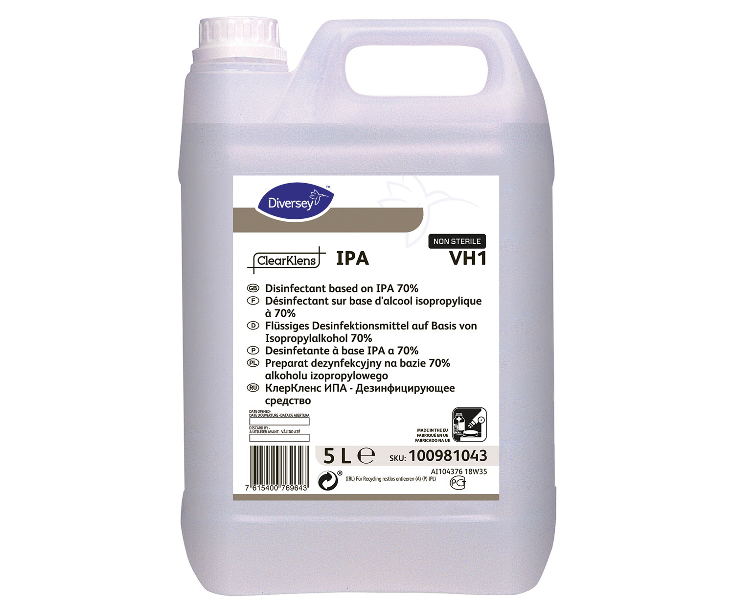 Cover Image | 400024 | Desinfektionsmittel ClearKlens IPA VH1